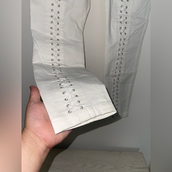 ALC Kingsley Pants White lace up western cowgirl trouser cowboy carter 8 - Picture 5 of 11